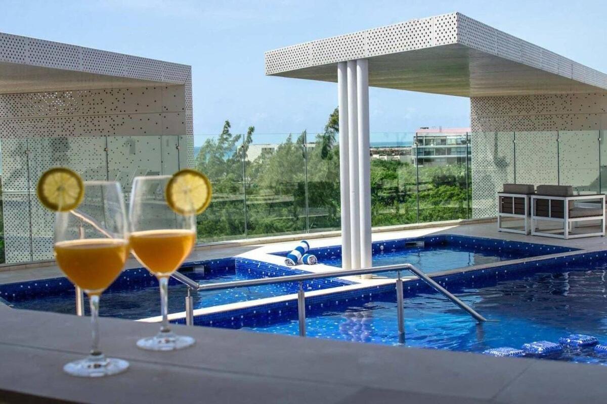 1 Rec. | A Pasos De La Playa | Roof C/Vista Al Mar Lägenhet Playa del Carmen Exteriör bild
